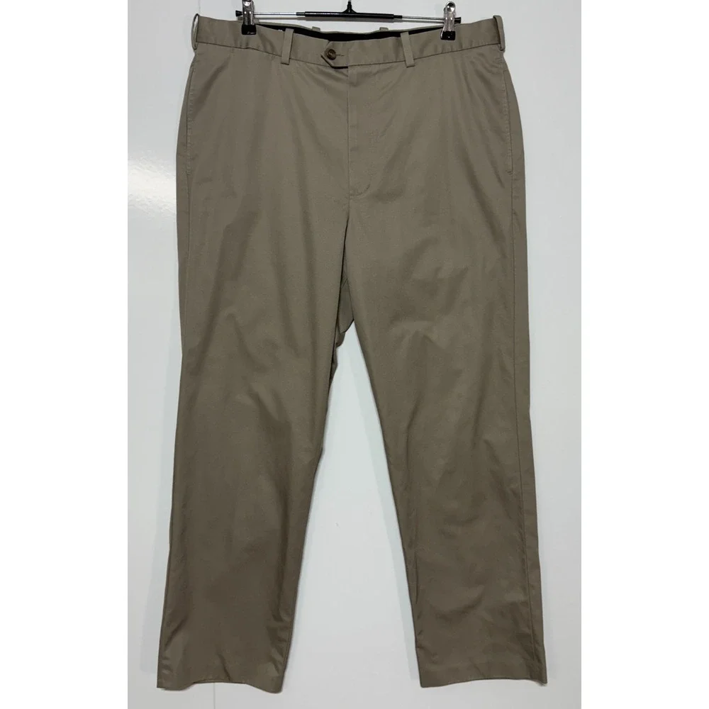 John Nordstrom Pants Mens 38X30 Gray Supima Smartcare Wrinkle Free Actual 38X31 - Picture 1 of 8